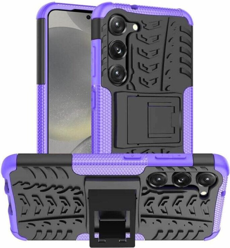 Støtsikker deksel med stativ Samsung Galaxy S24 - Lilla