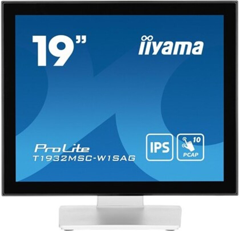 19" iiyama ProLite T1932MSC-W1SAG - LCD monitor - 19" - 14 ms - Skjerm
