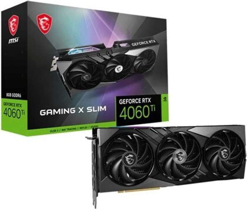 GeForce RTX 4060 Ti GAMING X SLIM - 8GB GDDR6 RAM - Grafikkort