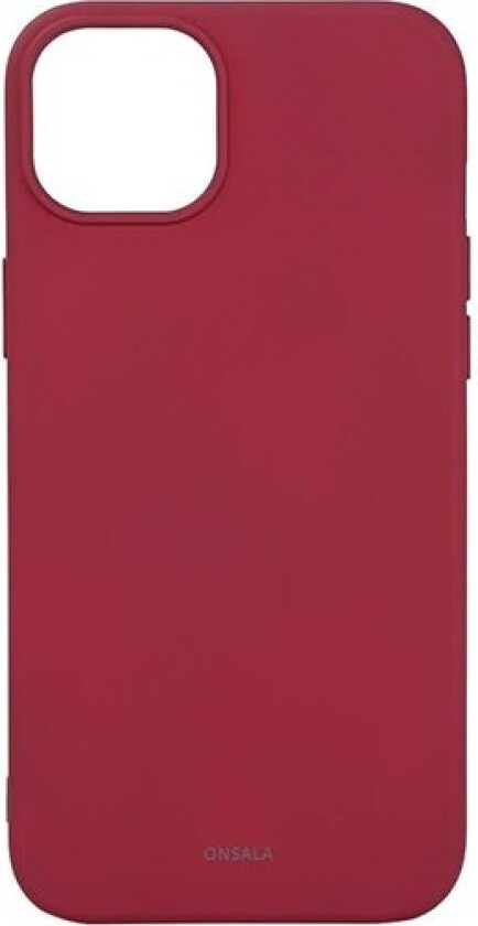 Phone Case with Silicone Feel MagSeries Deep Red - iPhone 15 Plus