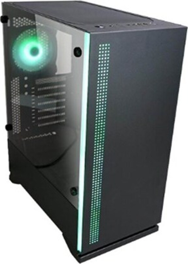 S5 Black ATX/Mid Tower TG 2 fan included - Kabinett - Tower - Svart