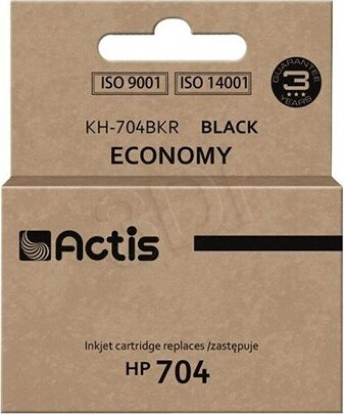 standard KH-704BKR - black - remanufactured - ink cartridge (alternative for: HP 704 HP CN692AE) - Blekkpatron Svart