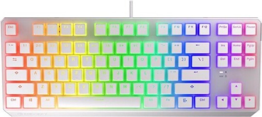 Thock TKL Pudding Onyx White Blue - keyboard - white milky-white (keycaps) - Tastatur - Hvit