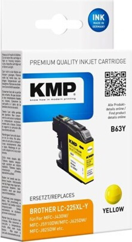 B63Y - yellow - compatible - ink cartridge - Blekkpatron Yellow