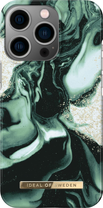 iDeal of Sweden iPhone 13 Pro Fashion Deksel Golden Olive Marble