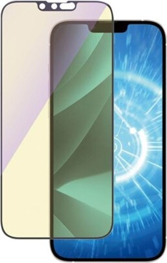 iPhone 14 Plus / 13 Pro Max AntiBacterial Ultra Wide Fit Beskyttelsesglass - Easy Aligner - Anti-Blue Light - Diamond Strength
