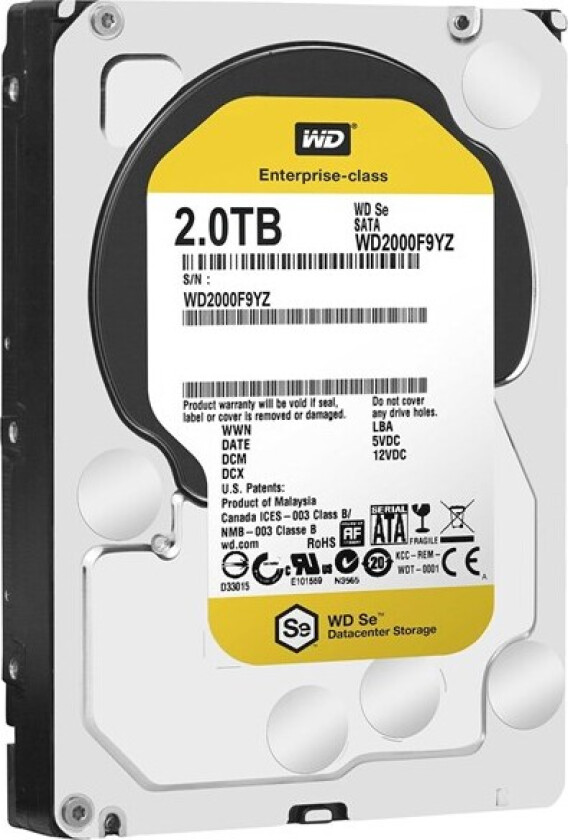 Wd Gold Enterprise 1tb 3.5" 7,200rpm Sata-600