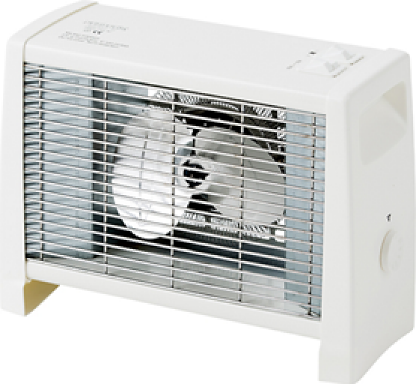 Varmeblæser VV9 T 230V med mekanisk thermostat, 3 effekttrin 800W, 1200W og 2000W