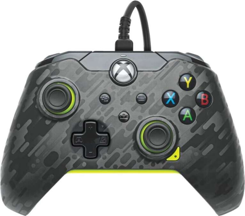 Wired Controller - Electric Carbon & Yellow - Gamepad - Microsoft Xbox One