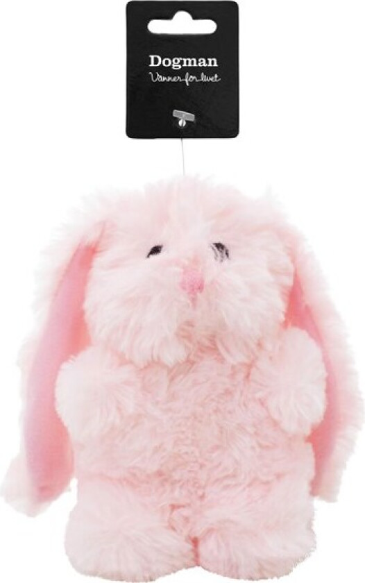 Hundeleke Plysj Kanin Rosa 18cm