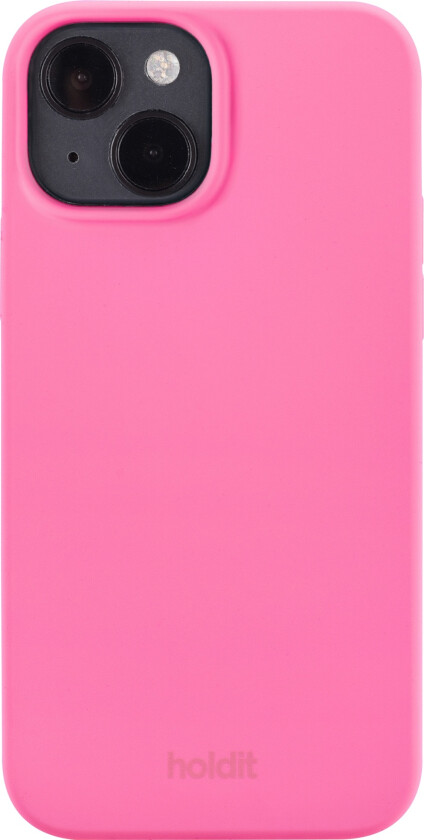 Holdit iPhone 14 Soft Touch Silikon Deksel - Bright Pink