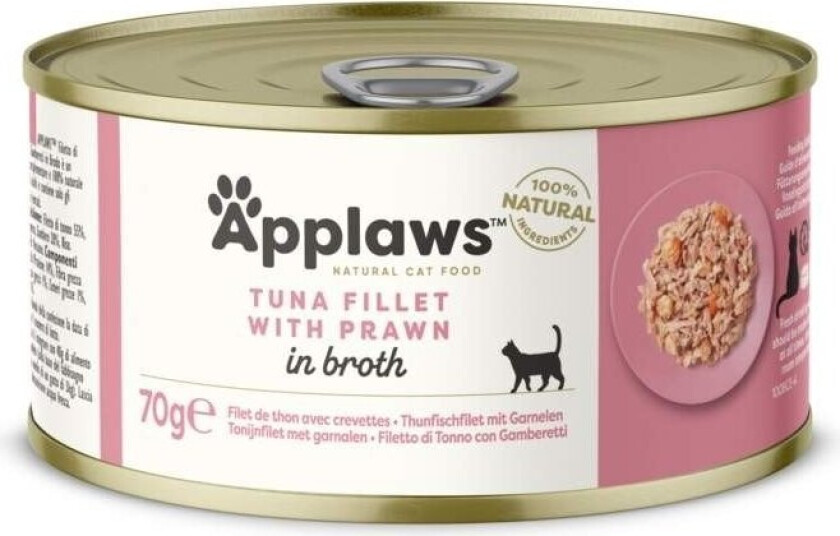 Applaws Tuna Fillet&Prawn Konserv (70 g)