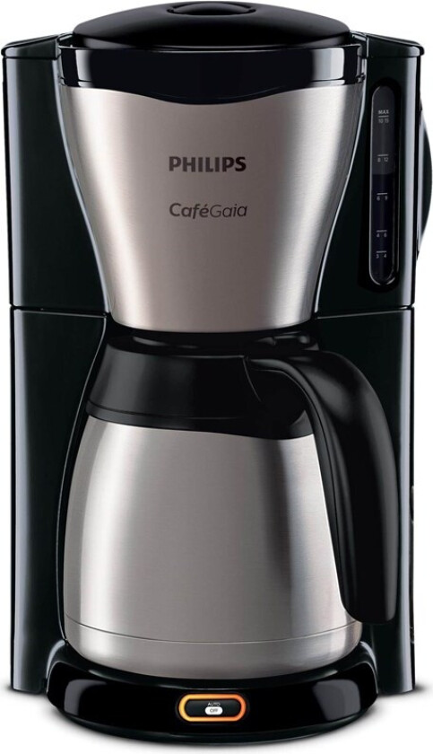 - Café Gaia Coffee maker Black, Stainless steel Cup volume 15 Thermal jug (HD7548/20)
