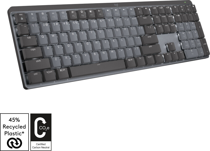 Mx Mechanical Trådløs Low Profile Tastatur [Tactile Quiet] - Graphite