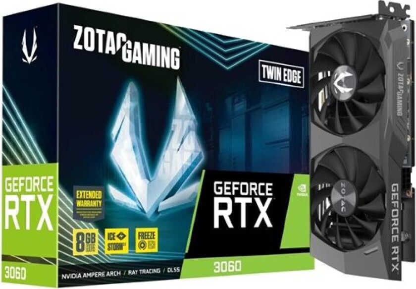 GeForce RTX 3060 Twin Edge OC - 8GB GDDR6 RAM - Grafikkort