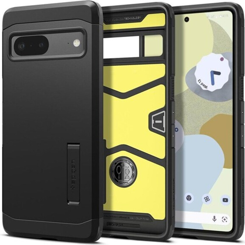 Google Pixel 7 Tough Armor Deksel med Stativ - Svart