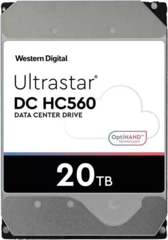 WD Ultrastar DC HC560 - Harddisk - 20 TB - intern - 3,5" - SATA 6 Gb/s - 7200 rpm - buffer: 512 MB