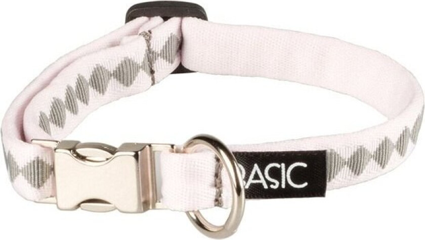 Basic Sweet halsbånd rutete rosa 20-30 cm