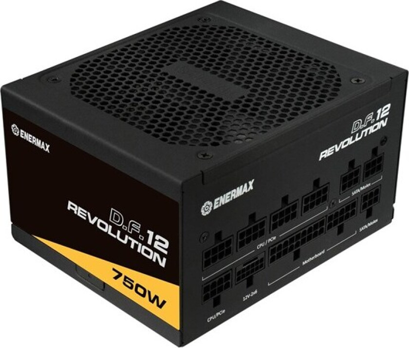 Revolution D.F.12 ETV750G Strømforsyning (PSU) - 750 Watt - 120 mm - 80 Plus Gold sertifisert