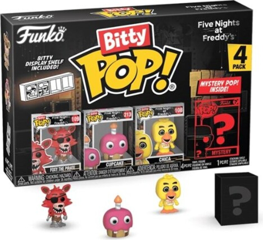 Blister 4 figures Bitty POP Five Nights at Freddys Foxy