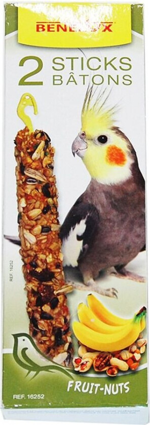 Bilde av Benelux Banan- & nøttestenger til Nymfeparakitter 2 x 55 g