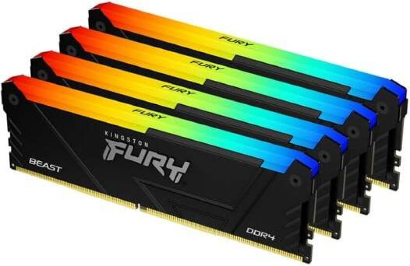 FURY Beast RGB DDR4-3200 C16 QC - 128GB