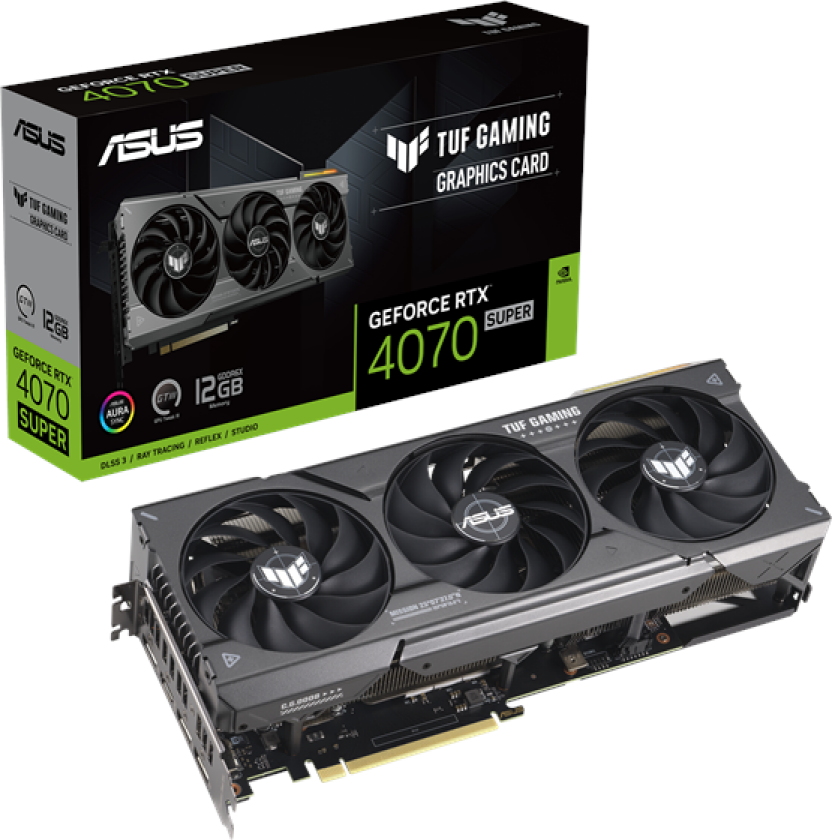 GeForce RTX 4070 SUPER TUF - 12GB GDDR6X RAM - Grafikkort