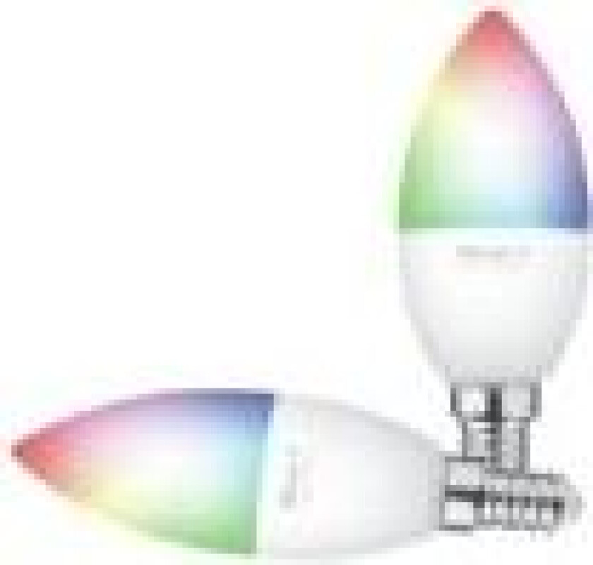 Smart Home - LED-lyspære - E14 - klasse A+ - hvit/farge - 1800-6500 K - stearinlys (en pakke 2)