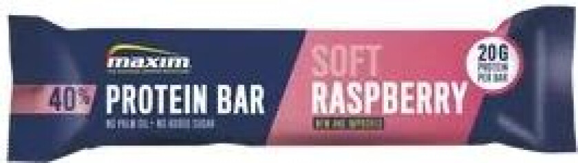 Maxim 40% Protein Bar Choco Soft Raspberry 50g