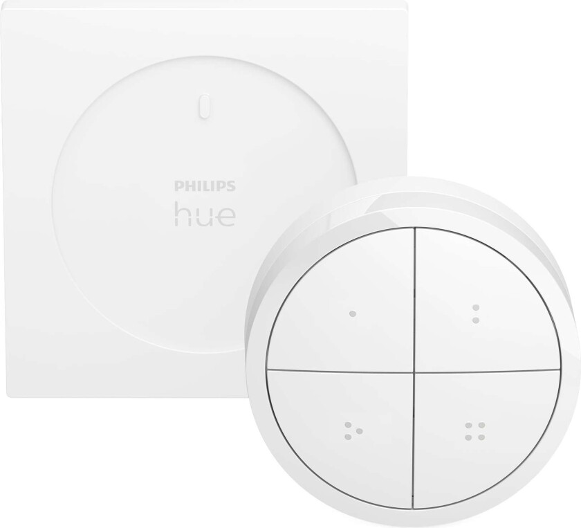 Hue Tap dial switch m/veggplate - Hvit