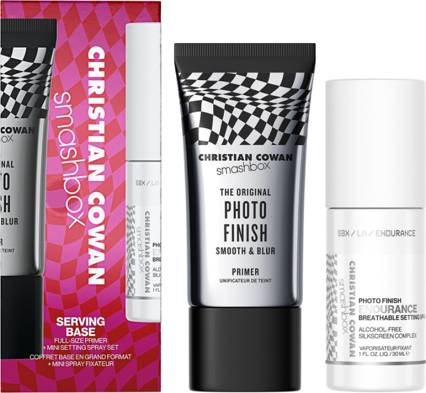 SmashBox Serving Base Full Size Primer + Mini Setting Spray Set