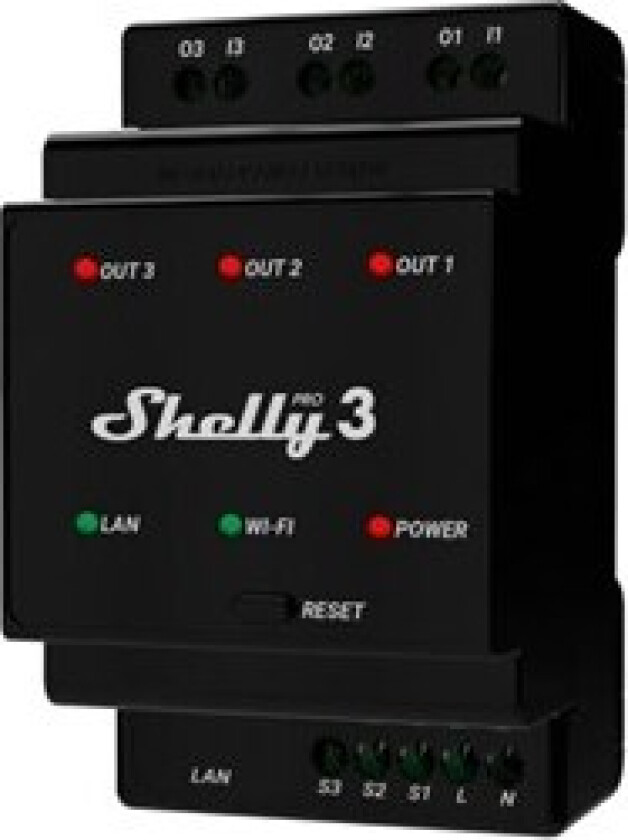 Shelly Pro 3 Three-phase Din-relay