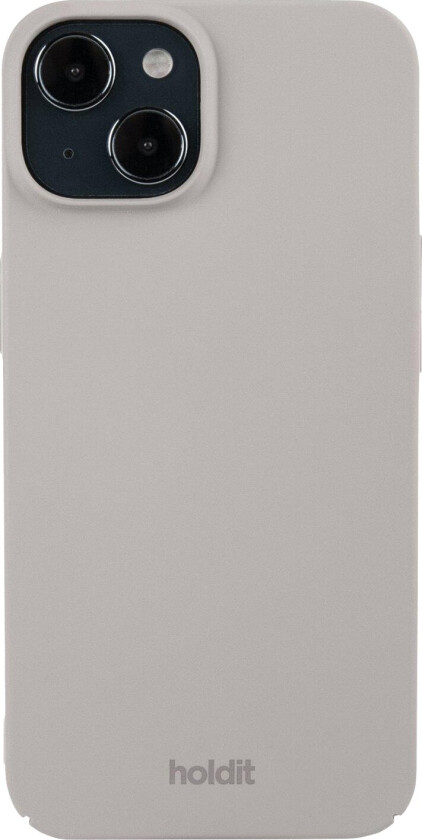 Holdit iPhone 14 / 13 Slim Plast Deksel - Taupe