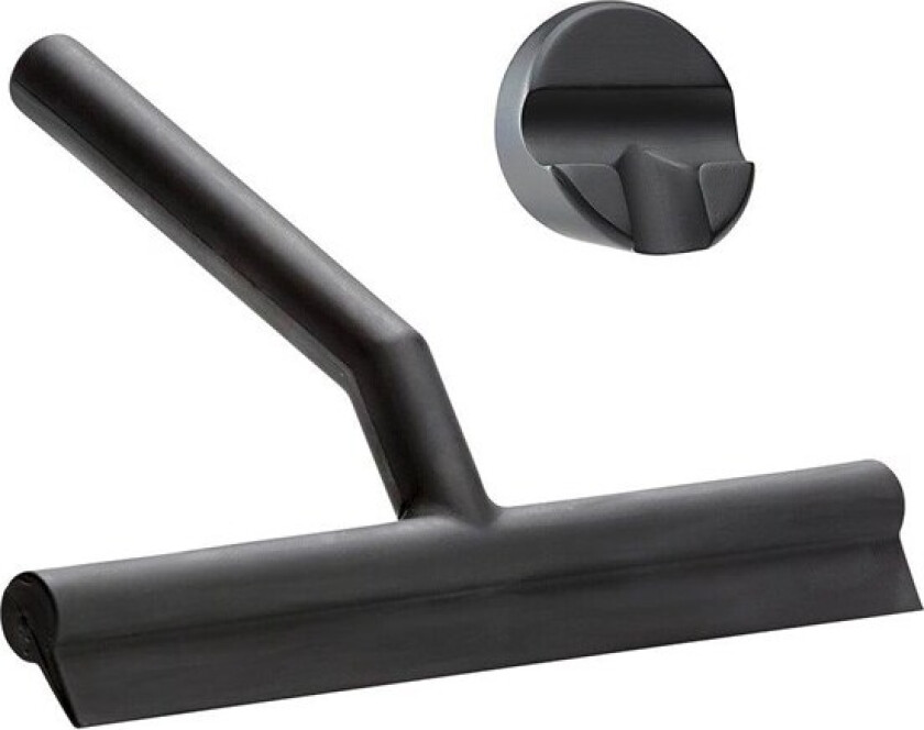 Bilde av Wiper dusjnal black, med holder