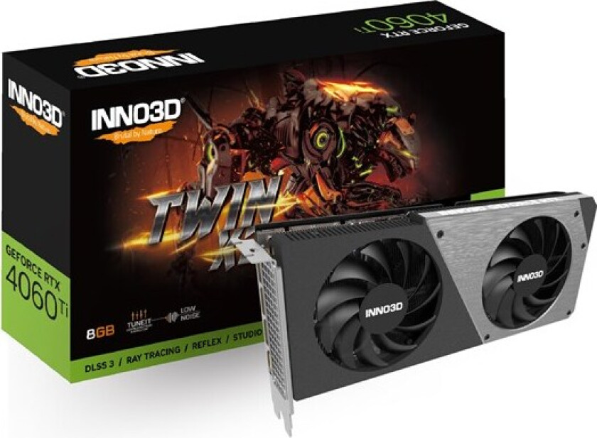 GeForce RTX 4060 Ti Twin X2 - 8GB GDDR6 RAM - Grafikkort