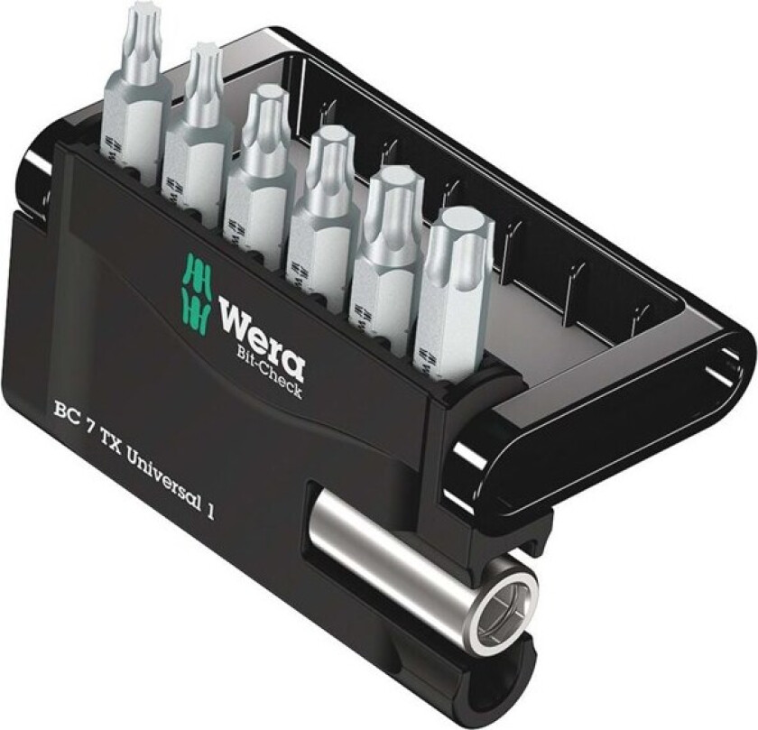 WERA Bit-Check 7 TX Universal 1, 7 deler