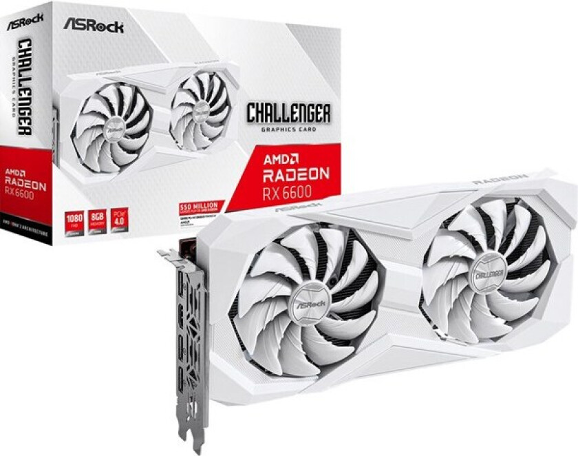 Challenger AMD Radeon RX 6600, Radeon RX 6600, 8 GB, GDDR6, 128 bit, 7680 x 4320 piksler, PCI Express 4.0