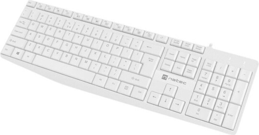 Nautilus - keyboard - QWERTY - US - white - Tastatur - Amerikansk Engelsk - Hvit