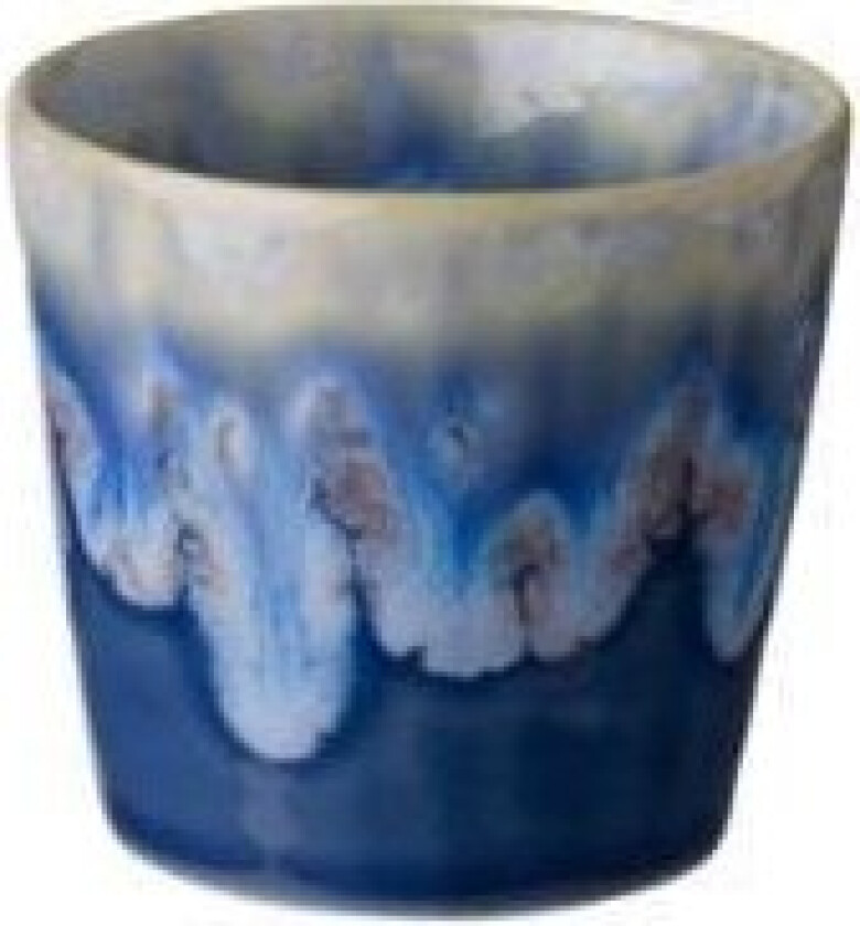 Espresso cup Gres 10 cl 6.5 x 6 cm Blue Ceramic