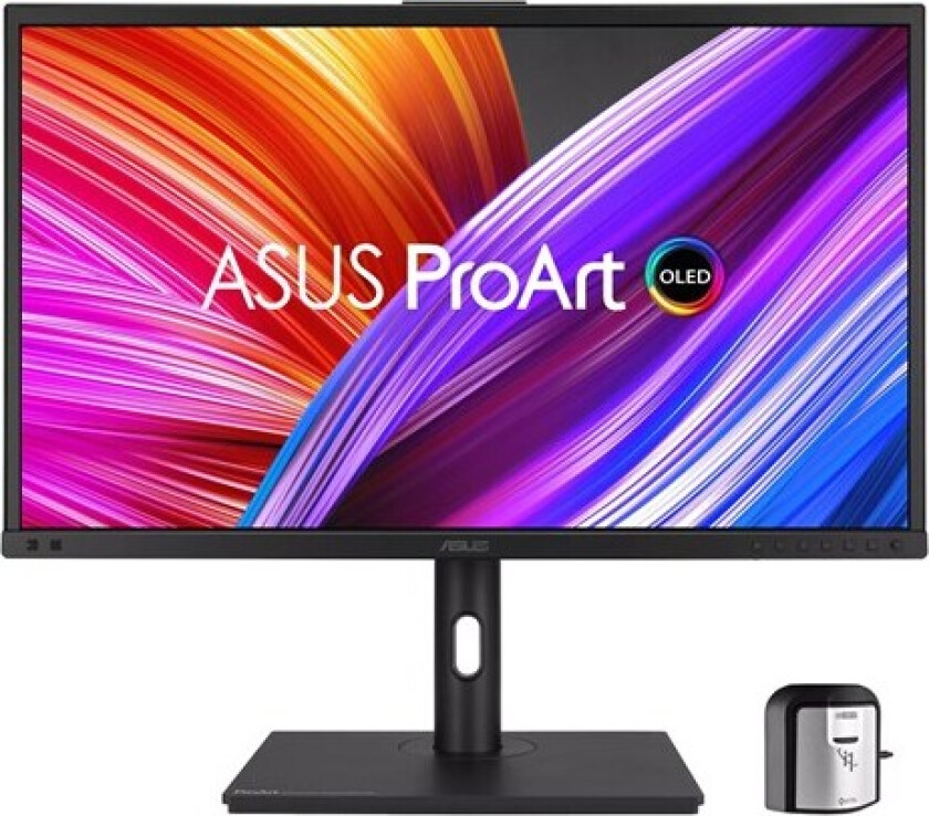 Bilde av Asus ProArt OLED PA27DCE-K - OLED-skjerm - 27 (26.9 synlig) - 3840 x 2160 4K @ 60 Hz - 350 cd/m² - 1000000:1 - HDR10, HLG - 3xHDMI, DisplayPort, USB-C - høyttalere - svart