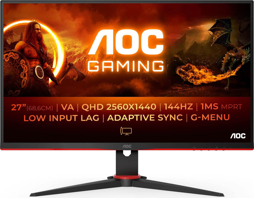 Bilde av 27" QHD 144Hz Monitor (Q27G2E/BK)