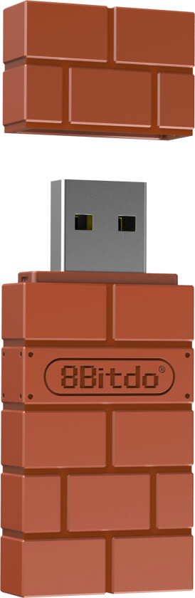 8bitdo Trådløs Usb Adapter V2 - Brun