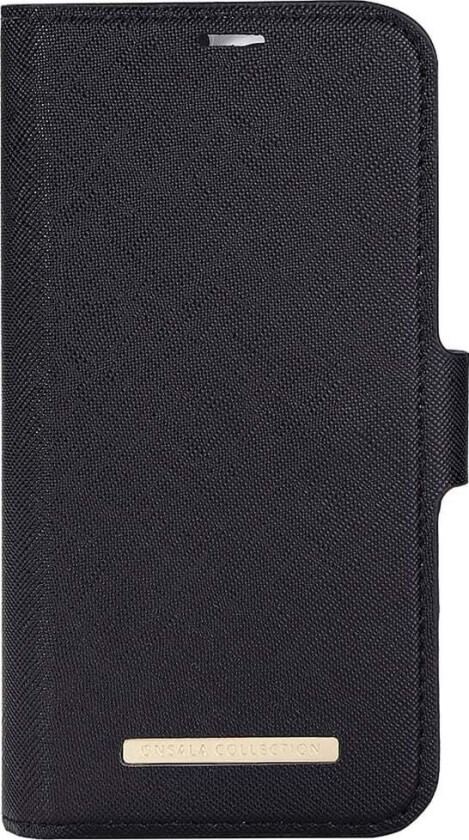 GEAR iPhone 14 Pro ONSALA Fashion Collection PU Skinn Flipdeksel med Magnet & Lommebok - Midnight Black