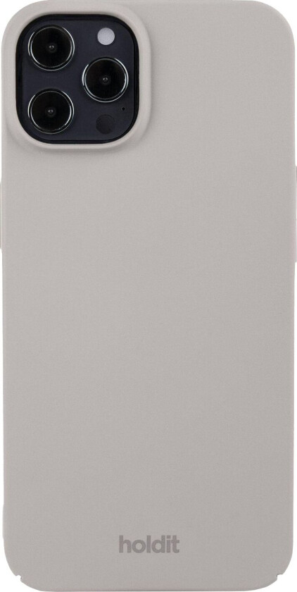 Holdit iPhone 12 / 12 Pro Slim Plast Deksel - Taupe