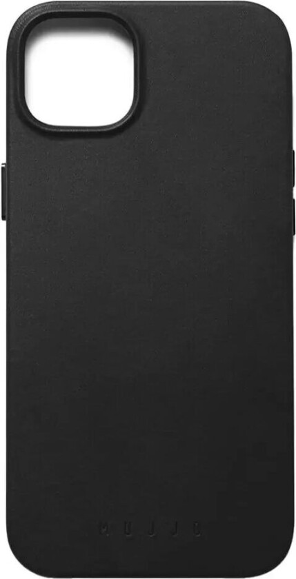 iPhone 14 Plus Leather Deksel - MagSafe Kompatibel - Svart