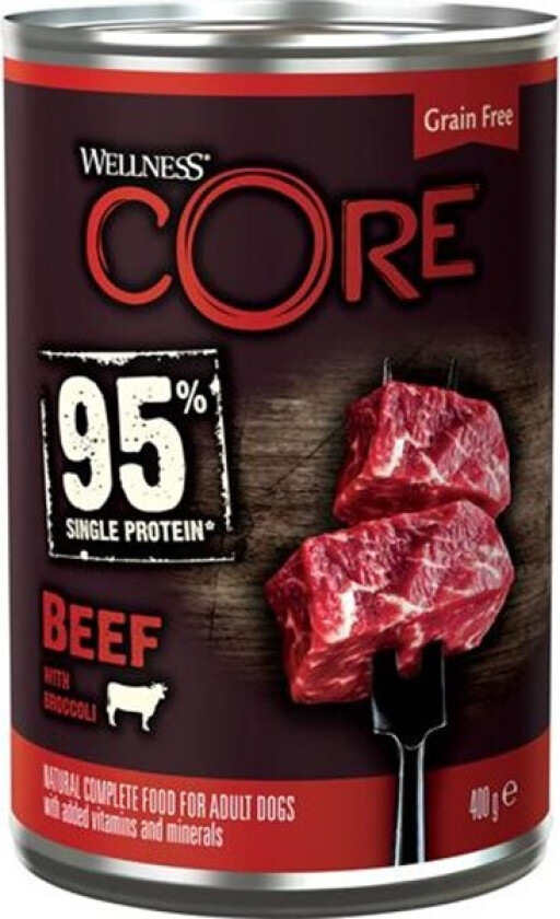 CORE Dog 95 Beef & Broccoli 400 g