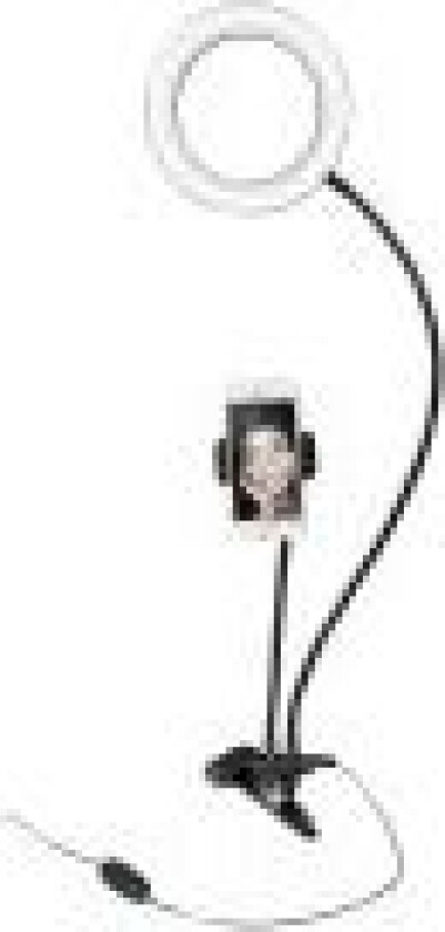 Dörr LED Selfie Ring Light SLR-16 Bi-color - Lys på kamera - 1 hoder x 64 lampe - LED - DC