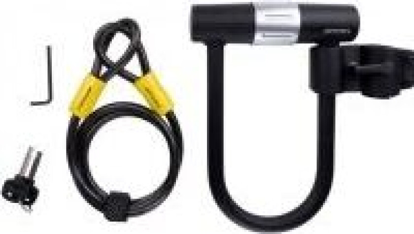 U-LOOK SYKKELLÅS + KABEL 10X1200mm DUNLOP