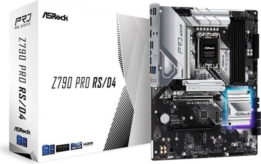 Z790 Pro RS/D4 Hovedkort - Intel Z790 - Intel LGA1700 socket - DDR4 RAM - ATX