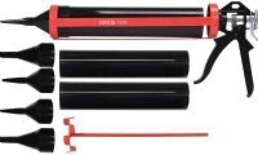 Bilde av Yato YT-67580, Fugepistol (skjelett), Sort, Rød, Stål, Aluminium, 300 ml, 330 mm